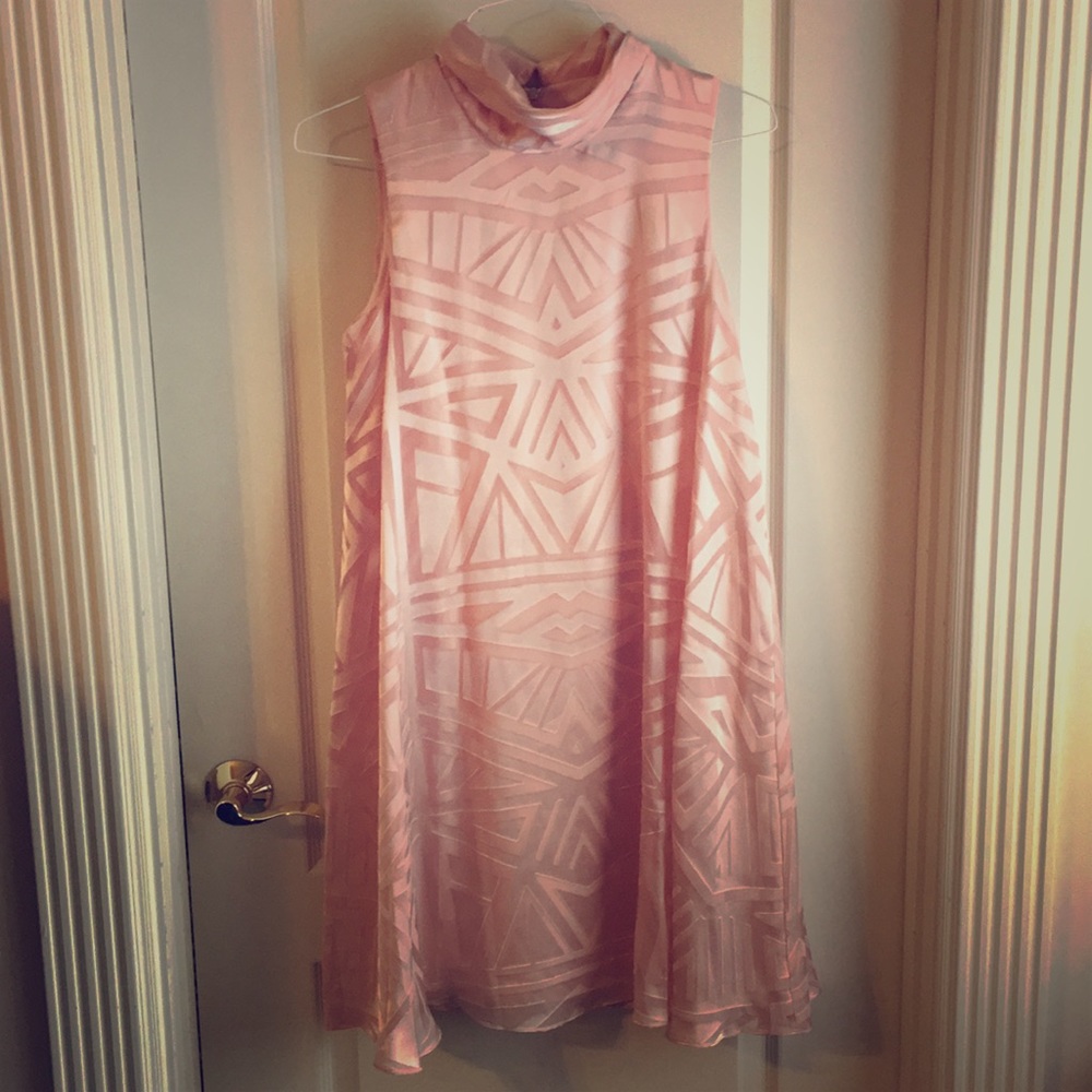 Vince Camuto Pink Cowl Neck Dress